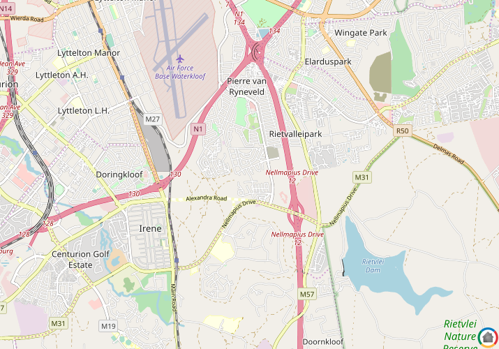 Map location of Irene Farm Villages